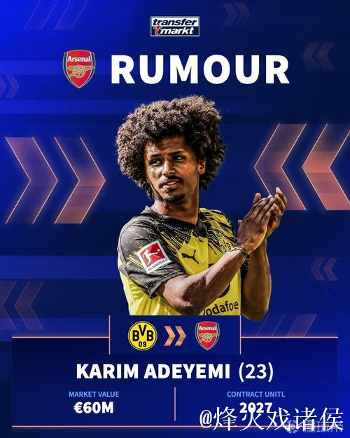 阿森纳有意明夏引进阿德耶米,多特恐面临人员流失风险 阿森纳有意明夏引进阿德耶米,多特恐面临人员流失风险